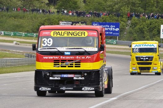 Ales - France - Grand Prix of France trucks May 25th and 26th, 2013 on the circuit of the Cevennes.