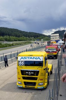 Ales - France - Grand Prix of France trucks May 25th and 26th, 2013 on the circuit of the Cevennes.