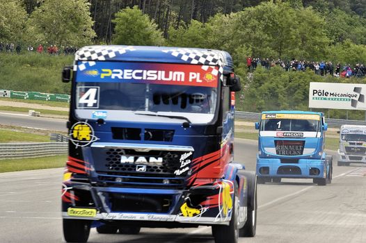 Ales - France - Grand Prix of France trucks May 25th and 26th, 2013 on the circuit of the Cevennes.