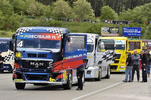 Ales - France - Grand Prix of France trucks May 25th and 26th, 2013 on the circuit of the Cevennes.