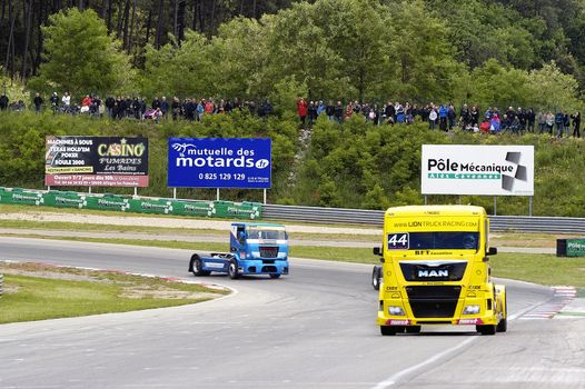 Ales - France - Grand Prix of France trucks May 25th and 26th, 2013 on the circuit of the Cevennes.