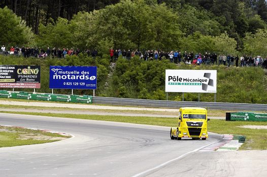 Ales - France - Grand Prix of France trucks May 25th and 26th, 2013 on the circuit of the Cevennes.