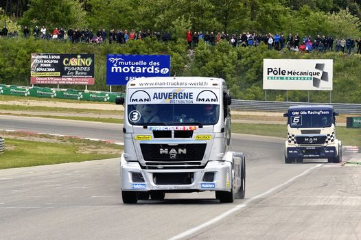 Ales - France - Grand Prix of France trucks May 25th and 26th, 2013 on the circuit of the Cevennes.