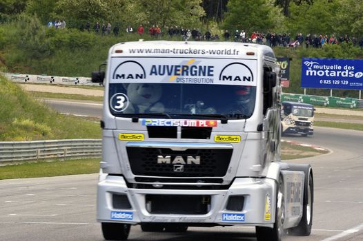 Ales - France - Grand Prix of France trucks May 25th and 26th, 2013 on the circuit of the Cevennes.
