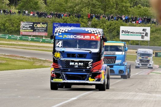 Ales - France - Grand Prix of France trucks May 25th and 26th, 2013 on the circuit of the Cevennes.