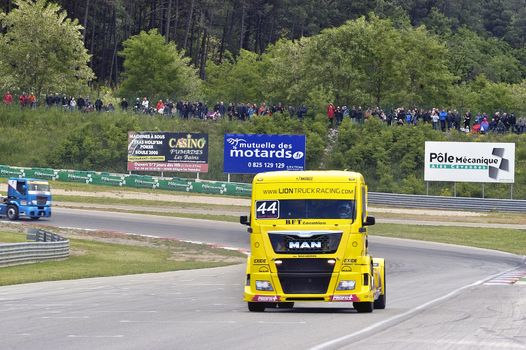 Ales - France - Grand Prix of France trucks May 25th and 26th, 2013 on the circuit of the Cevennes.