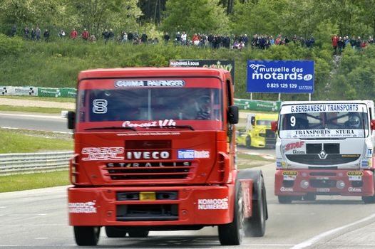 Ales - France - Grand Prix of France trucks May 25th and 26th, 2013 on the circuit of the Cevennes.