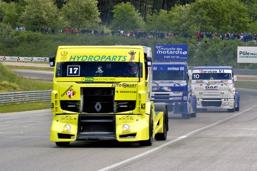 Ales - France - Grand Prix of France trucks May 25th and 26th, 2013 on the circuit of the Cevennes.