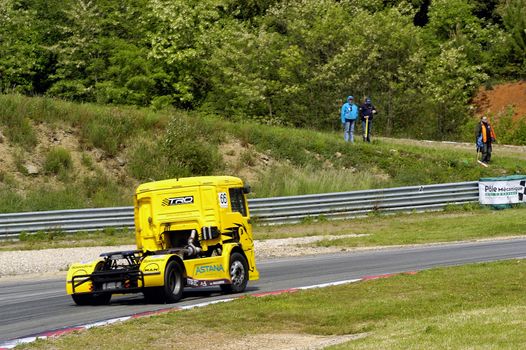 Ales - France - Grand Prix of France trucks May 25th and 26th, 2013 on the circuit of the Cevennes.
