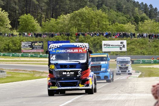 Ales - France - Grand Prix of France trucks May 25th and 26th, 2013 on the circuit of the Cevennes.