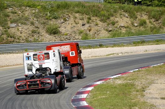 Ales - France - Grand Prix of France trucks May 25th and 26th, 2013 on the circuit of the Cevennes.