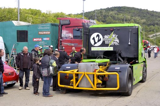 Ales - France - Grand Prix of France trucks May 25th and 26th, 2013 on the circuit of the Cevennes.