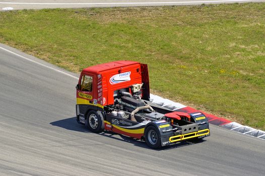 Ales - France - Grand Prix of France trucks May 25th and 26th, 2013 on the circuit of the Cevennes.