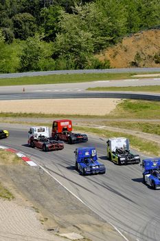 Ales - France - Grand Prix of France trucks May 25th and 26th, 2013 on the circuit of the Cevennes.