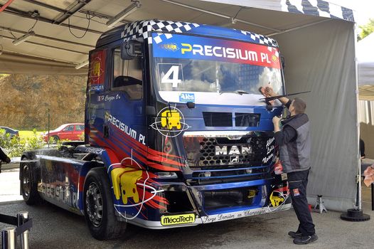 Ales - France - Grand Prix of France trucks May 25th and 26th, 2013 on the circuit of the Cevennes.