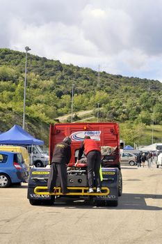 Ales - France - Grand Prix of France trucks May 25th and 26th, 2013 on the circuit of the Cevennes.