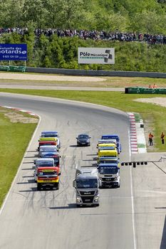 Ales - France - Grand Prix of France trucks May 25th and 26th, 2013 on the circuit of the Cevennes.