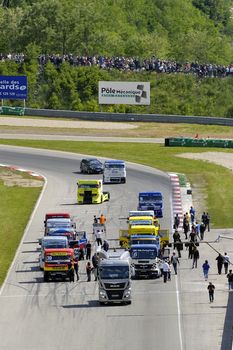 Ales - France - Grand Prix of France trucks May 25th and 26th, 2013 on the circuit of the Cevennes.