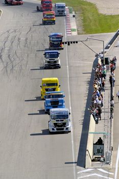 Ales - France - Grand Prix of France trucks May 25th and 26th, 2013 on the circuit of the Cevennes.