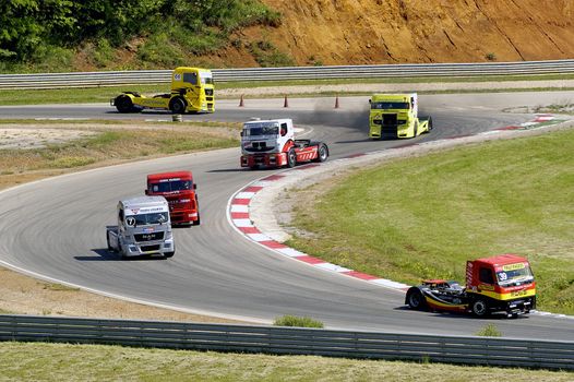 Ales - France - Grand Prix of France trucks May 25th and 26th, 2013 on the circuit of the Cevennes.