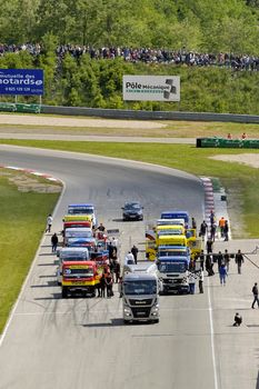 Ales - France - Grand Prix of France trucks May 25th and 26th, 2013 on the circuit of the Cevennes.