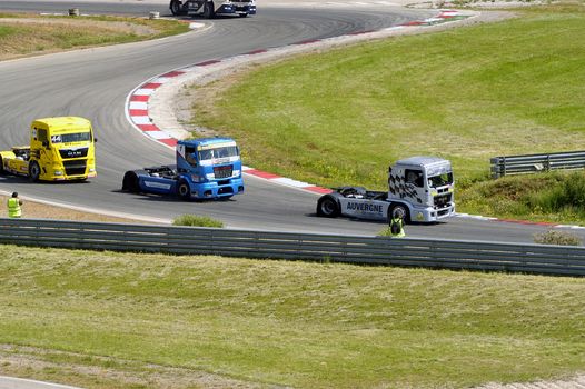 Ales - France - Grand Prix of France trucks May 25th and 26th, 2013 on the circuit of the Cevennes.