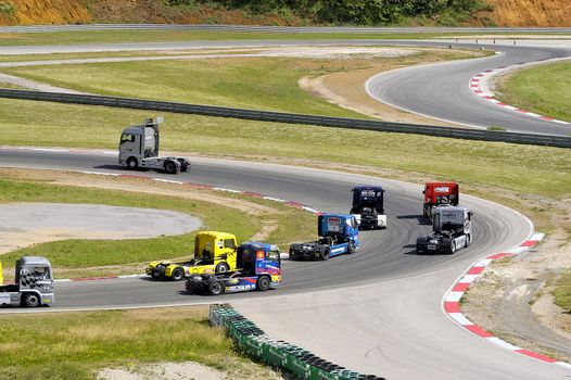 Ales - France - Grand Prix of France trucks May 25th and 26th, 2013 on the circuit of the Cevennes.