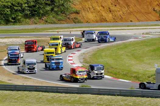 Ales - France - Grand Prix of France trucks May 25th and 26th, 2013 on the circuit of the Cevennes.