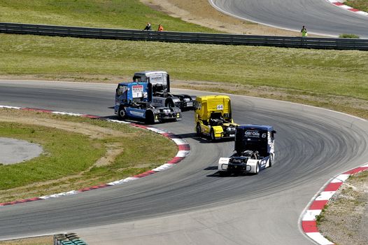Ales - France - Grand Prix of France trucks May 25th and 26th, 2013 on the circuit of the Cevennes.