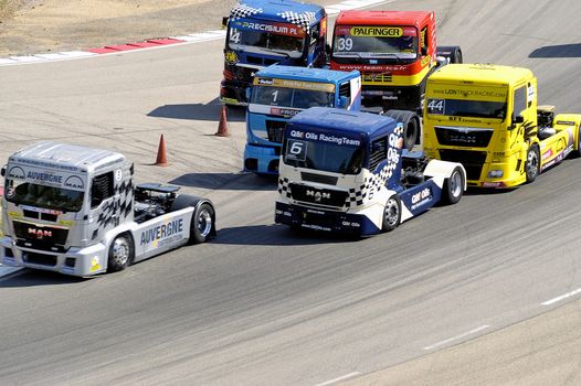 Ales - France - Grand Prix of France trucks May 25th and 26th, 2013 on the circuit of the Cevennes.