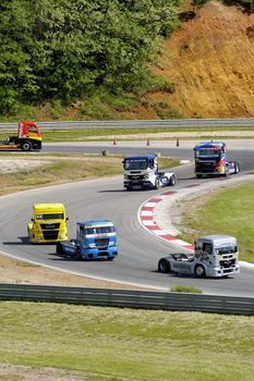 Ales - France - Grand Prix of France trucks May 25th and 26th, 2013 on the circuit of the Cevennes.