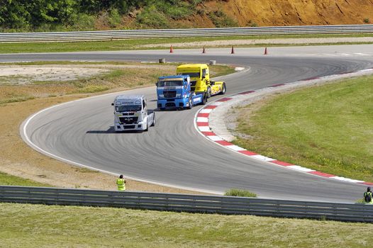 Ales - France - Grand Prix of France trucks May 25th and 26th, 2013 on the circuit of the Cevennes.
