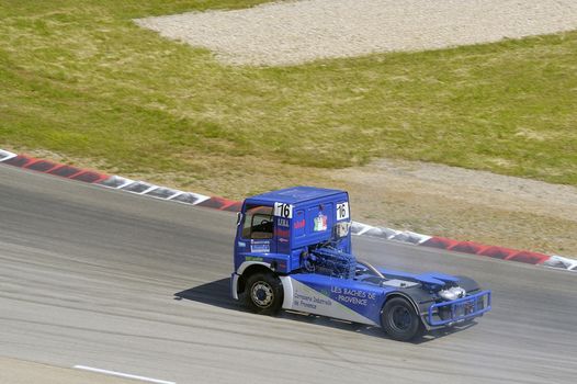 Ales - France - Grand Prix of France trucks May 25th and 26th, 2013 on the circuit of the Cevennes.