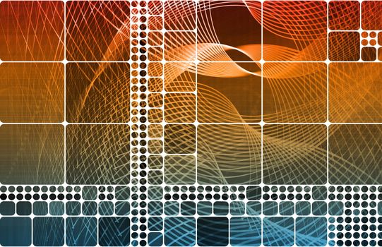 Futuristic Background as a Network Concept Art