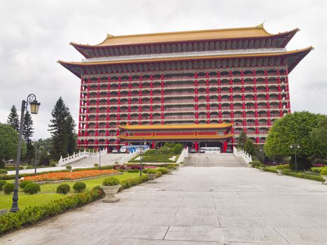 TAIPEI, TAIWAN - OCTOBER 31: The Grand Hotel facade on October 31, 2010 in Taipei, Taiwan. The main building of the hotel is one of the world's tallest Chinese classical building, it is 87 metres (285 ft) high.