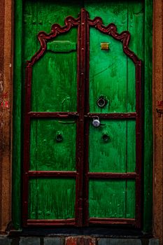 Wooden old door vintage texture background