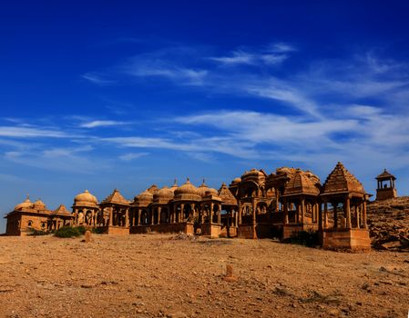 Bada Bagh cenotaph, Jaisalmer, Rajasthan, India