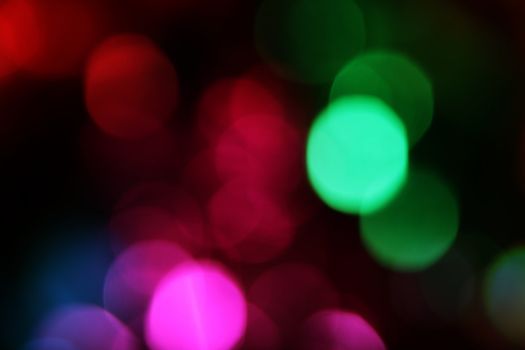 Blurry pattern of colorful decoration lights