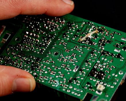 stock pictures of electronic components and boards