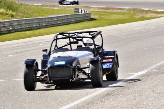 chases of Caterham on the circuit of the Cevennes with Ales in the French department of Gard the May 24th and 25th, 2013. On the circuit