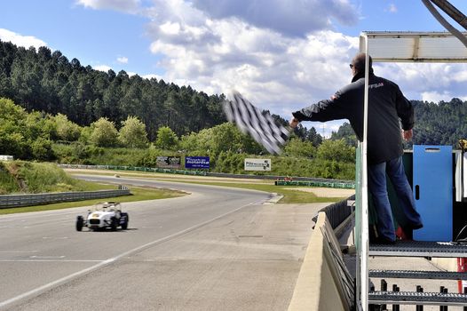 chases of Caterham on the circuit of the Cevennes with Ales in the French department of Gard the May 24th and 25th, 2013. On the circuit