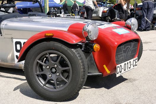 chases of Caterham on the circuit of the Cevennes with Ales in the French department of Gard the May 24th and 25th, 2013. 