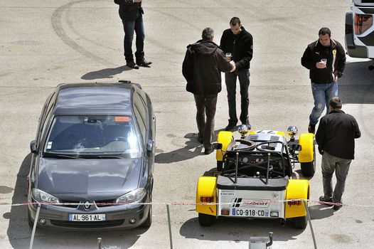 chases of Caterham on the circuit of the Cevennes with Ales in the French department of Gard the May 24th and 25th, 2013. 