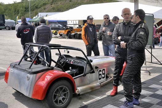 chases of Caterham on the circuit of the Cevennes with Ales in the French department of Gard the May 24th and 25th, 2013. 