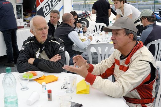 chases of Caterham on the circuit of the Cevennes with Ales in the French department of Gard the May 24th and 25th, 2013. the pause lunch