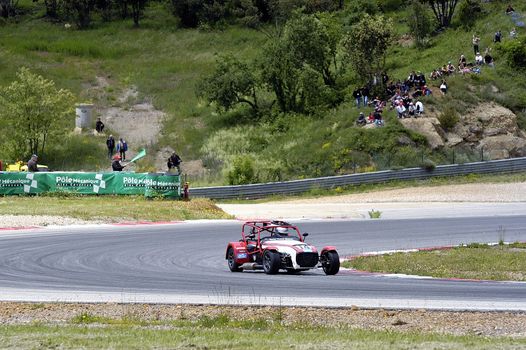 chases of Caterham on the circuit of the Cevennes with Ales in the French department of Gard the May 24th and 25th, 2013. On the circuit