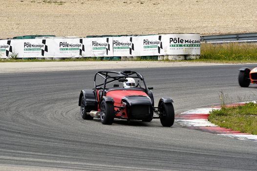 chases of Caterham on the circuit of the Cevennes with Ales in the French department of Gard the May 24th and 25th, 2013. On the circuit