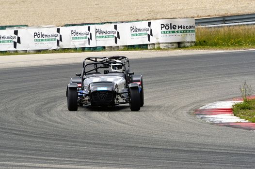 chases of Caterham on the circuit of the Cevennes with Ales in the French department of Gard the May 24th and 25th, 2013. On the circuit