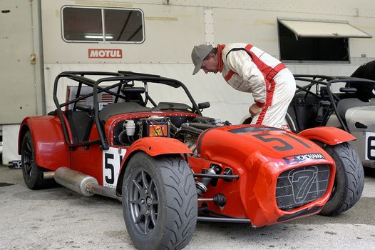 chases of Caterham on the circuit of the Cevennes with Ales in the French department of Gard the May 24th and 25th, 2013. 