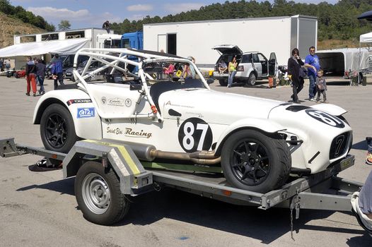 chases of Caterham on the circuit of the Cevennes with Ales in the French department of Gard the May 24th and 25th, 2013. 